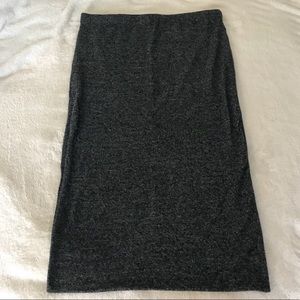 Charcoal Gray stretch pencil skirt